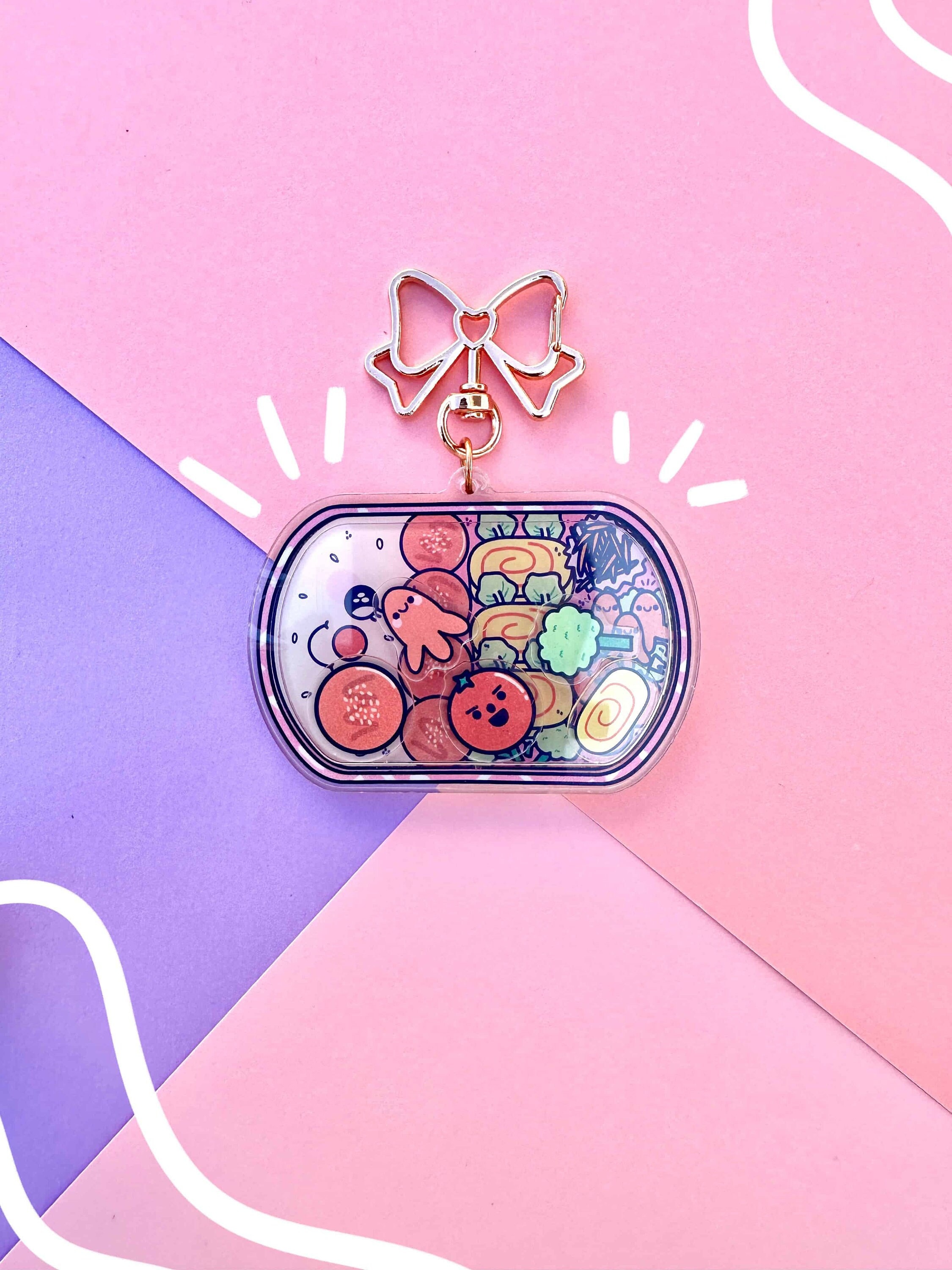 Shaker Keychain ''Obentô'' kawaii keychain cute keychain accessory and keychain bag charm