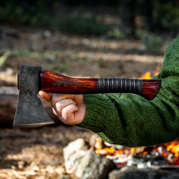 Megaton Feniks 33 cm Ascia Bushcraft, Ascia della foresta, Intaglio medio,  Ascia da trekking, Ascia da campeggio, Regali per lui -  Italia