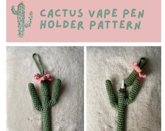 Cactus Vape Pen Halter/Schlsselanhnger Hkelanleitung / PDF / Digital  Download / Anfnger freundlich Hkelanleitung / schnell / einfach /  Geschenk hkeln - Etsy.de