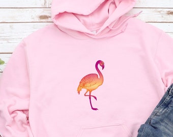 Tenacitee Unisex Be Like a Flamingo Hooded Sweatshirt Tenacitee Unisex Be Like a Flamingo Hooded Sweatshirt