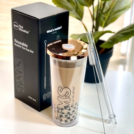 Reusable Bubble Tea Cup Set700ml free Straw and Cleaner Etsy