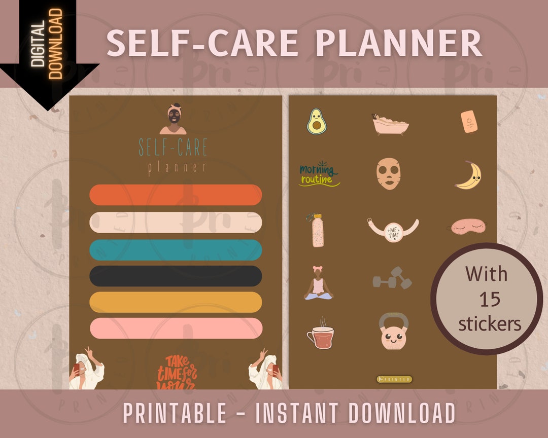 Digital Printable Self-care Planner Page - Etsy