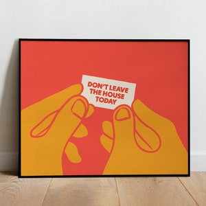 Pee-wee Herman Don&#39;t Leave the House 10x8 Digital Download