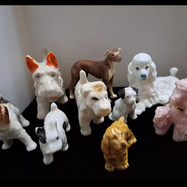 Vintage Dog Figurines from various decades. Choose one, prices vary.