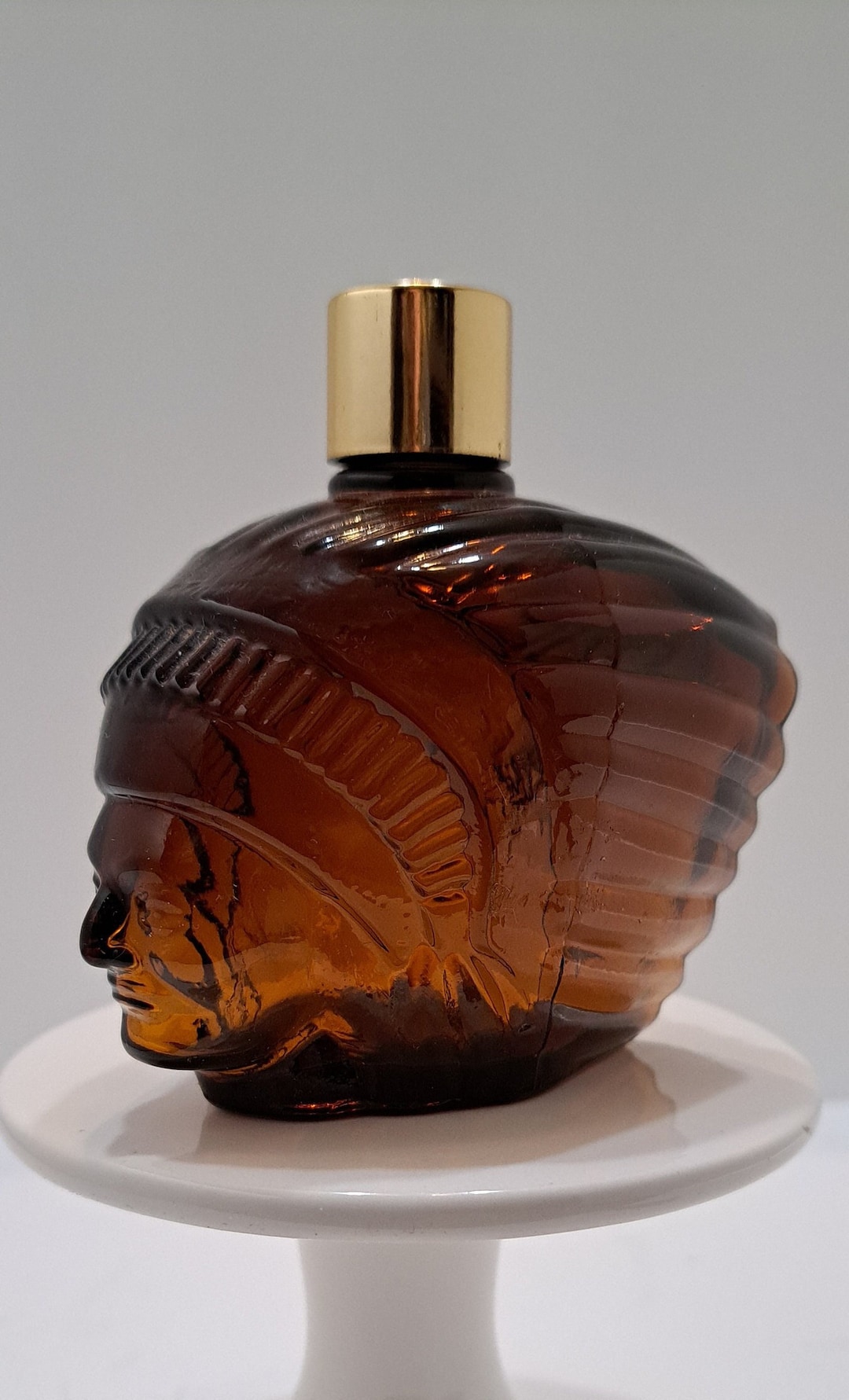 Indian Head Avon Bottle Vintage 1970s Etsy