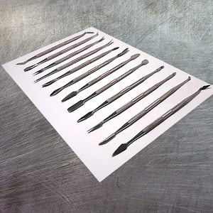 Modeling Tool Set for Wax, Clay and more | Content 12 pcs.