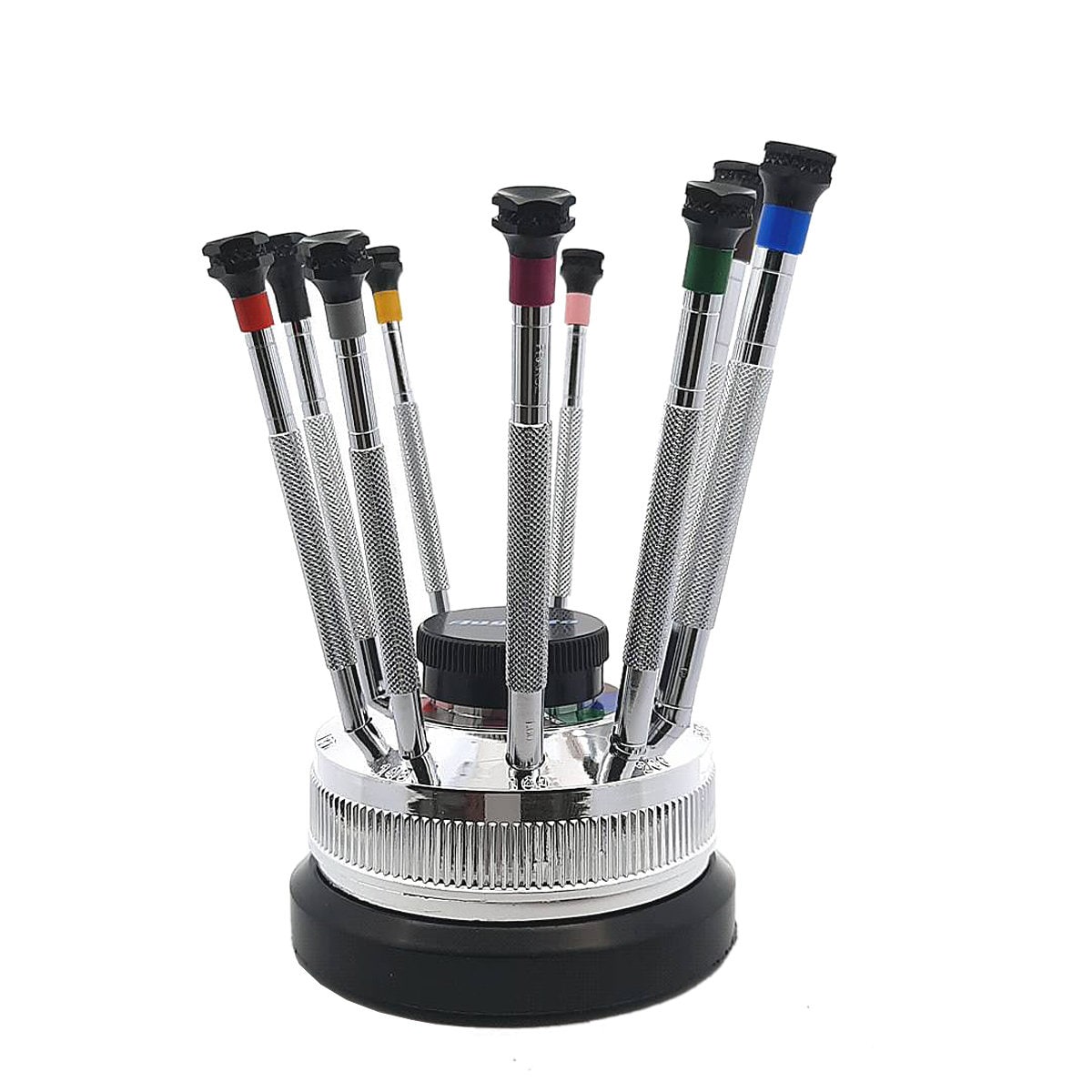 AUGUSTA slotted screwdriver screwdriver set 9 pcs + blade on rotating base / screwdriver watchmaker / model making