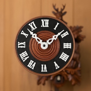 Dials for cuckoo clocks made of wood Roman numerals -Without pointer- *Made in Germany*