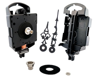 UTS 802 / Junghans W817 Quartz Pendulum Clock Movement with Euro Shaft & Hands