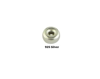 Rondelle 925 Silber / Spacer Beads verschiedene Größen Silber / Rondelle Beads / Platzhalter für Schmuck / Abstandsperlen / Perlen