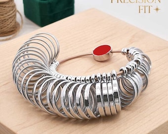 AUGUSTA Ring Sizer Set 36 Rings – Accurate Ring Size Measurement 41–76 mm