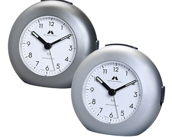 Funk Wecker UTS Schwarzwald silber/titan ***Uhren Manufaktur