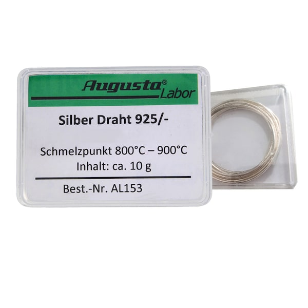 Silberdraht verschiedene Stärken und Längen 10g / Draht aus Silber / Goldschmied Silberdraht / Silberdraht 0,80 mm / 1,00 mm / 1,20 mm