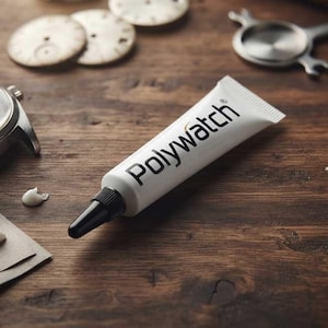 PolyWatch Éliminateur de Rayures Plastique 5 ml – Émulsion de Polissage pour Verres et Écrans de Montres – Élimine les Rayures et Ravive l'éclat des Montres