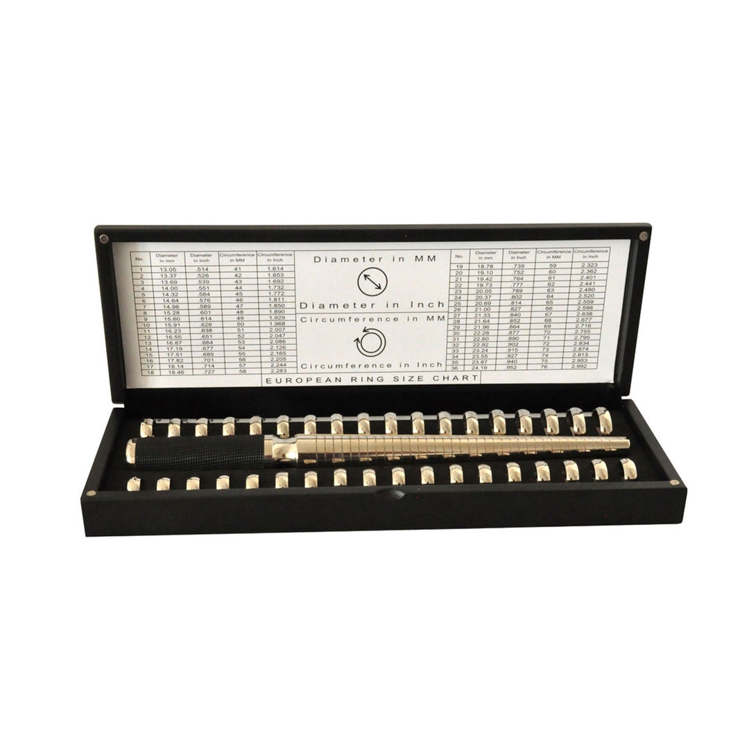 Ring Gauge Set With 36 Measure Ring Size Ring Stick Etsy Australia