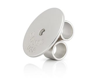 Ear Nuts 925 Silver with Pre-soldered Plate / Stud Ear Closure Silver - Various Sizes