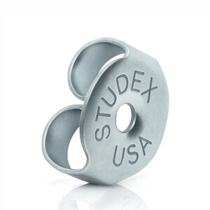 STUDEX Earring Backs for System 75 & System Plus – Silver Stud Back – 10 pcs