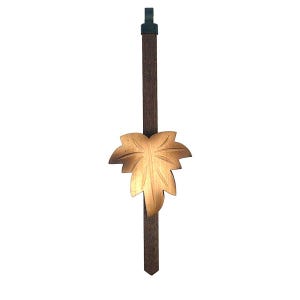 Wooden Pendulum Light Brown for Cuckoo Clocks – 17 cm Replacement | Made in Germany