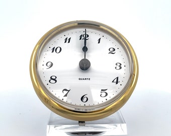 Mouvement d'horloge UTS à insertion Ø 58 mm – Quartz intégré, affichage arabe, couleur or | Lunette 66–103 mm
