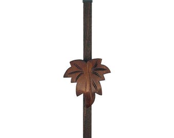 Wooden clock pendulum with maple leaf for cuckoo clocks in the colours dark brown Cuckoo clock accessories *Made in Germany*