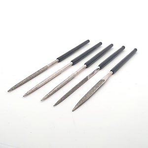 Diamond file set Needle files Metal files Key files Bead files | Diamond-coated files | Set of 5 from AUGUSTA