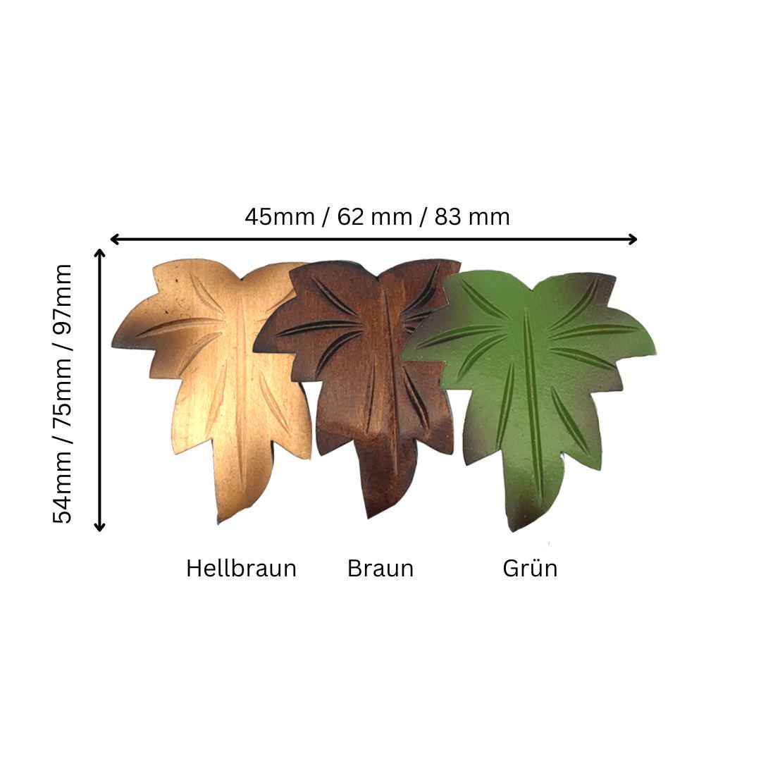 Bilanciere Legno Per Pendolo A Cuc&ugrave; - Modello Foglia Di Quercia Verde, Made In Germany