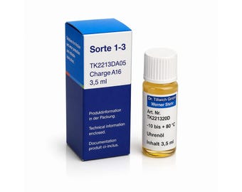 Dr. Tillwich Watch Oil Grade 1–3 TK2213 – Precision Oil for Small Movements (3.5 ml)