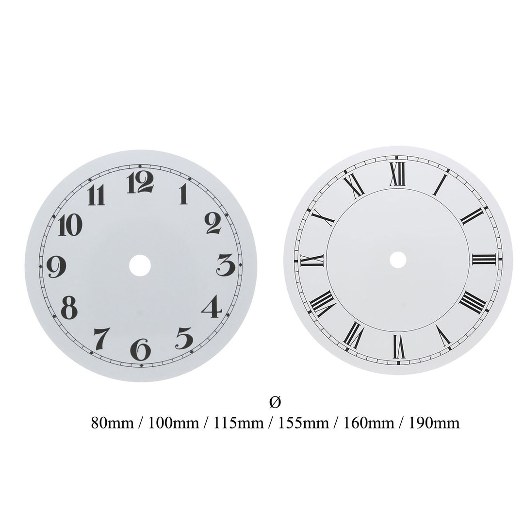 Dial Dials for Watches Made of Aluminum Roman and Arabic Etsy Australia