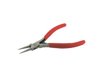 AUGUSTA round nose pliers steel polished 115mm with spring, without cut