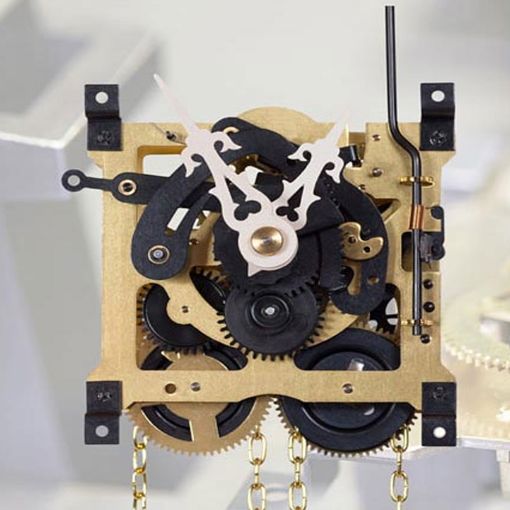 Housoutil Cuckoo Clock Weight Set Golden Metal
