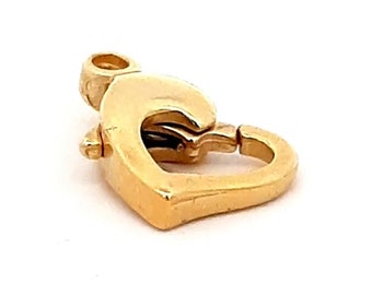 Jewelry carabiner heart shape 333 gold / heart carabiner for jewelry / carabiner 333 gold / carabiner 9mm / 11 mm