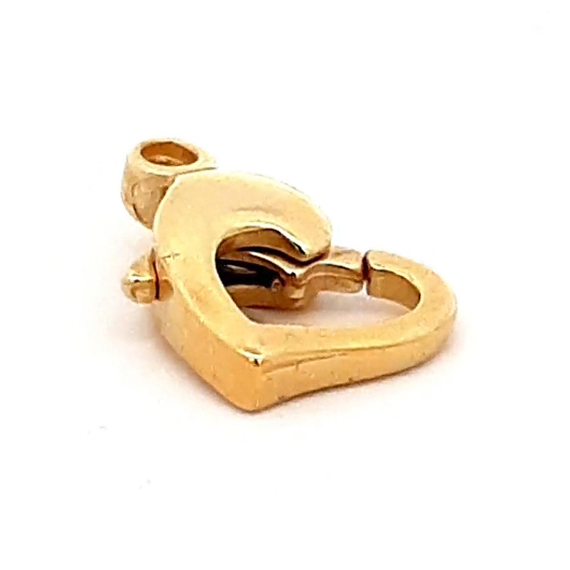 BASICS⭐︎GOLD PLATING HEART CARABINER Gold-plated Heart Carabiner Jewellery Carabiner | 9mm and