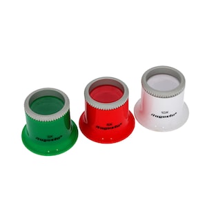Augusta loupe set 3-5-10x - watchmaker loupe / pocket loupe / eye loupe