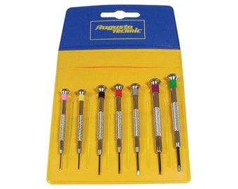 AUGUSTA Watchmaker Screwdriver Set 7 pcs – Slotted Precision Tools