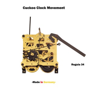 Cuckoo clock / clockwork for cuckoo clocks Regula 34 / pendulum length 19.1cm / german cuckoo clock