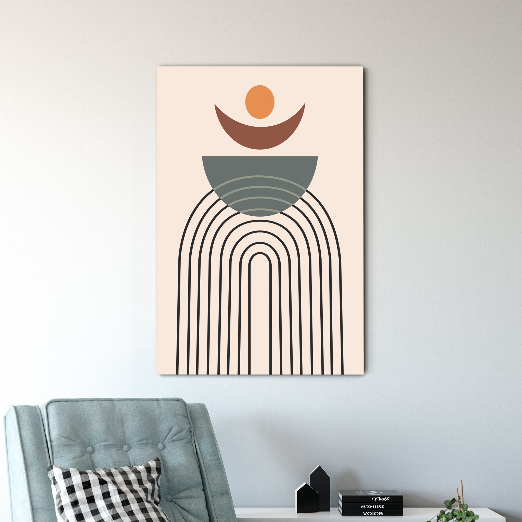 mid century Arch Canvas