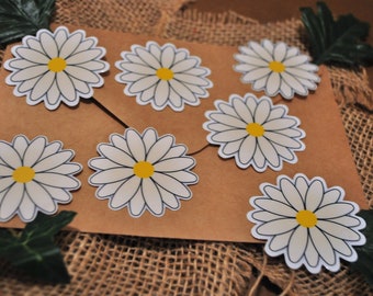 Daisy Glossy Weatherproof Vinyl Sticker | Daisy Sticker | Daisy Design | Flower Stickers