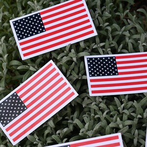 USA Flagge Glossy Weatherproof Vinyl Aufkleber | US Logo Sticker | US Flagge Vinyl | Sternenbanner | Amerikanische Flagge Vinyl Sticker