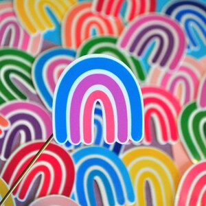Rainbow Glossy Weatherproof Vinyl Sticker | Rainbow Sticker | Aesthetic Rainbow Sticker | Rainbow Designs