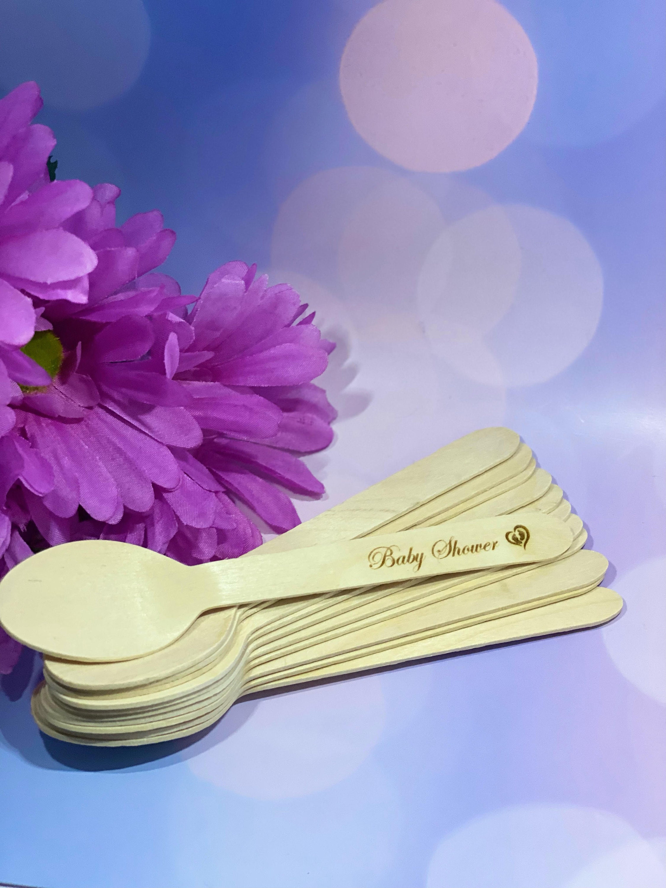 Personalized Wooden Utensils Party Favors for Kids Wedding Etsy