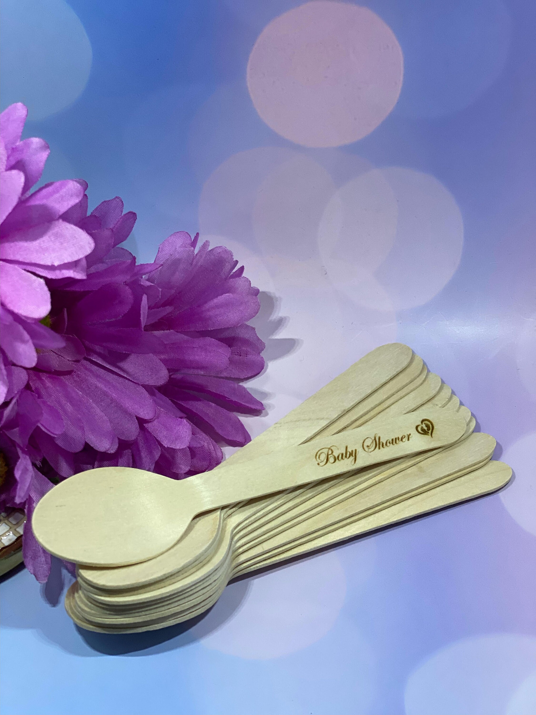 Personalized Wooden Utensils Party Favors for Kids Wedding Etsy