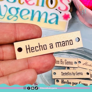 Wooden Tags, Handmade Items, Handmade tags for crochet projects, wooden tags for favors