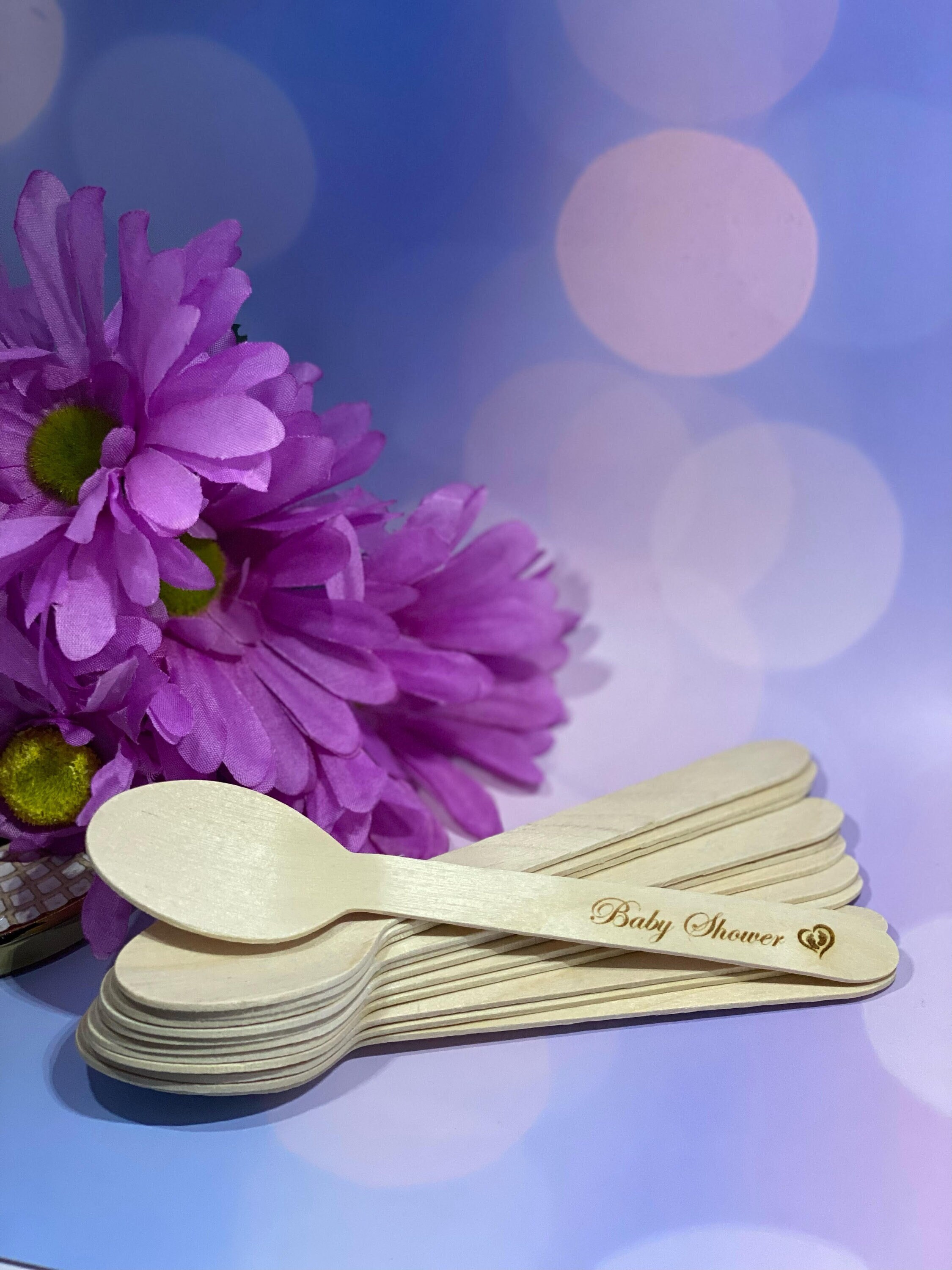 Personalized Wooden Utensils Party Favors for Kids Wedding Etsy