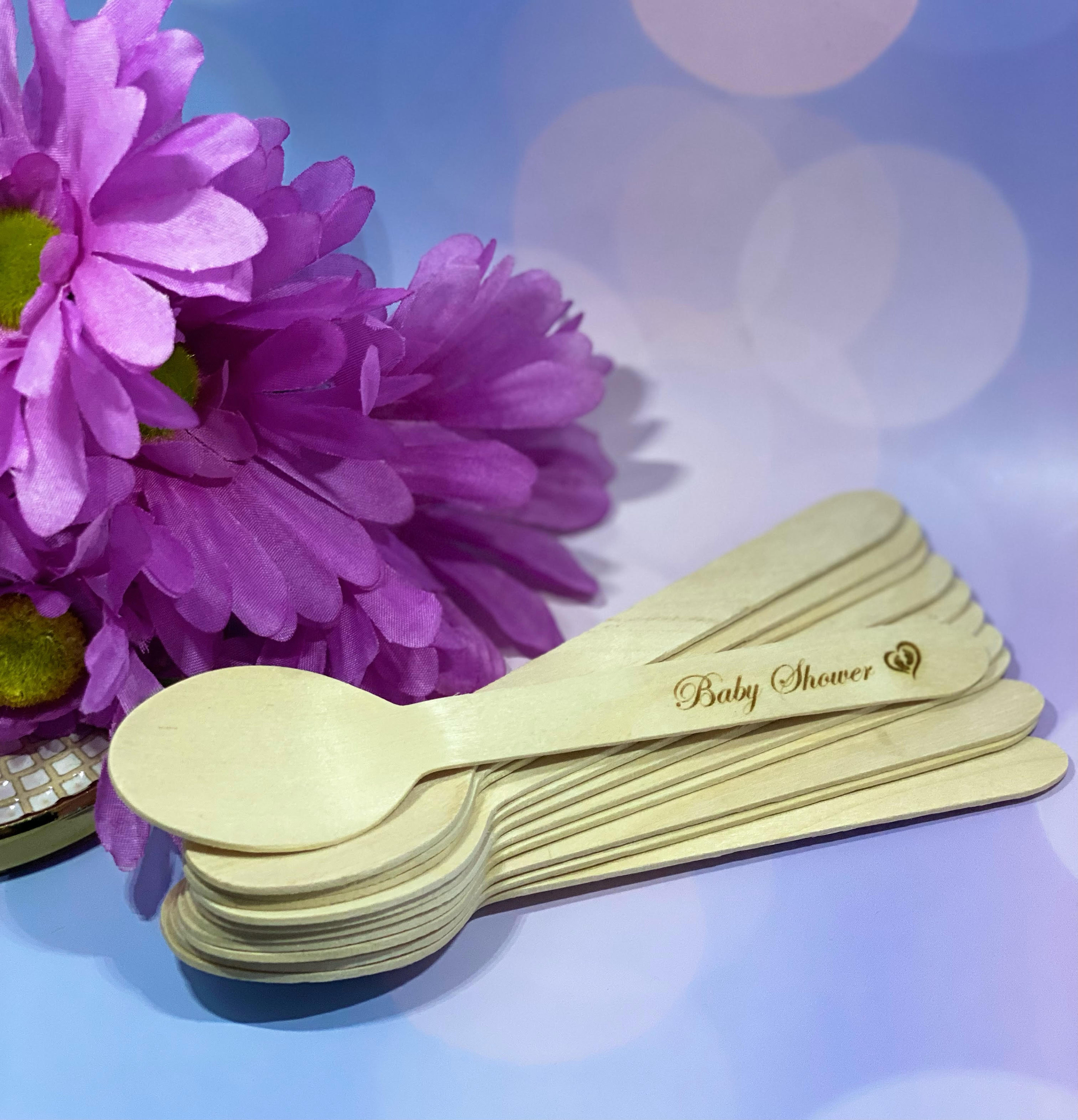 Personalized Wooden Utensils Party Favors for Kids Wedding Etsy