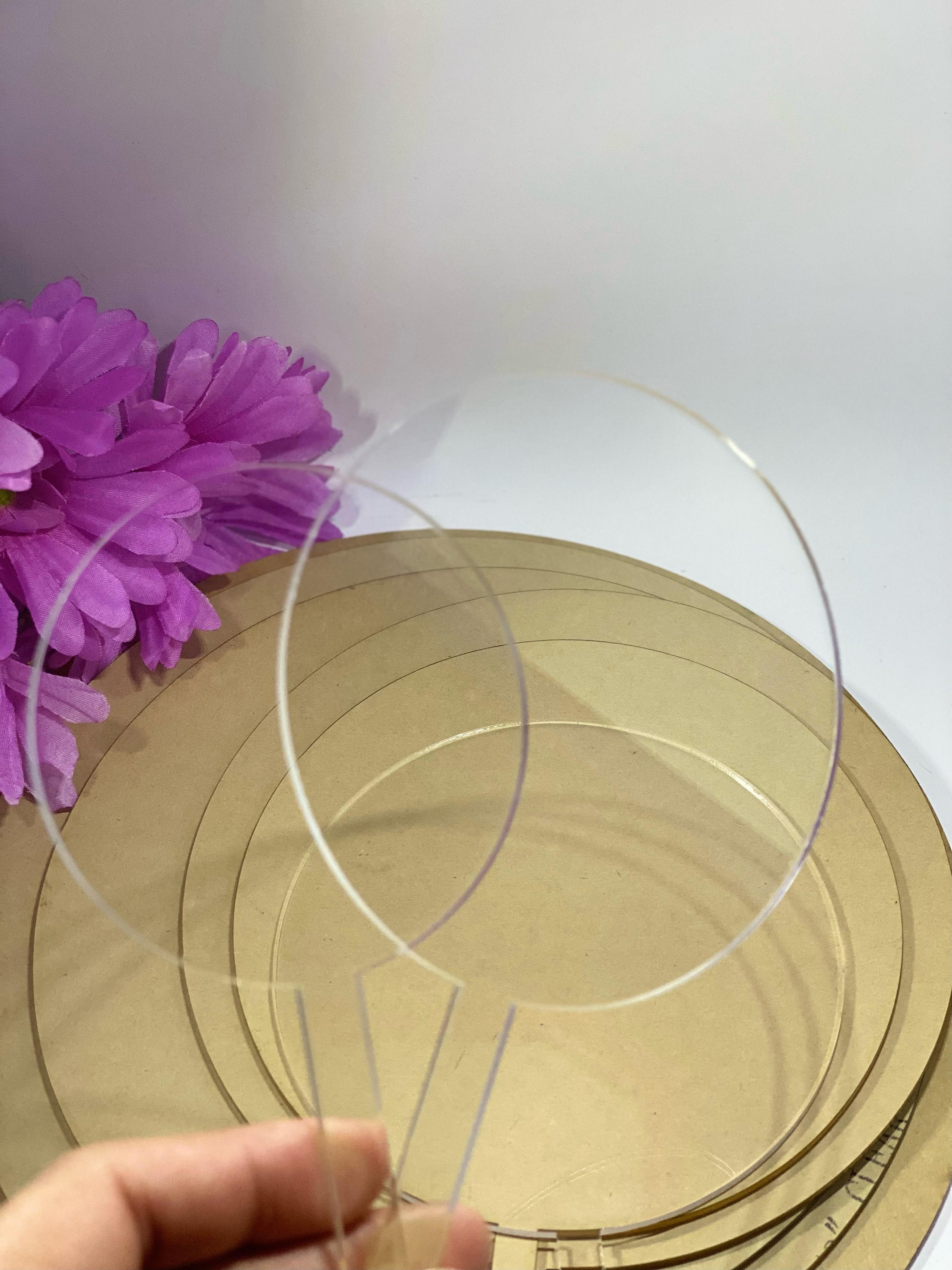 Acrylic Blank Cake Topper Circle Acrylic Cake Topper Blank Etsy