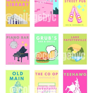 College Preppy Prints: University of Arkansas
