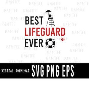 Lifeguard SVG, Best Lifeguard Ever PNG , Positive Lifeguard Summer Beach Png Svg, Red Cross Svg, Pool Guard Svg,  Digital Download