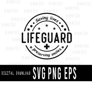 Lifeguard SVG, Life guard PNG , Positive Lifeguard Equipment Summer Beach Png Svg, Red Cross Svg, Pool Guard Svg, Digital Download