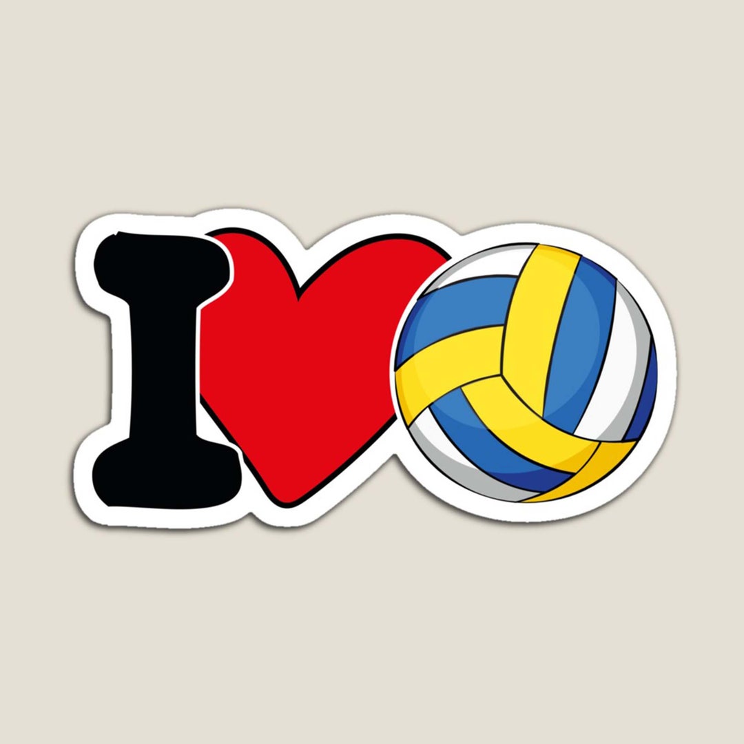 Volleyball Stickers I Love Volleyball Sticker Volleyball Etsy Canada