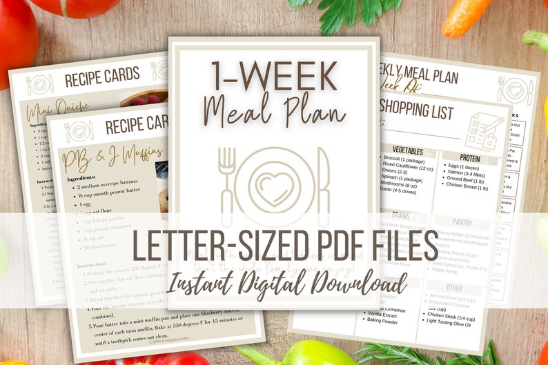 1-Week Baby/Toddler Meal Plan Grocery List Meal Plan Recipe Cards Baby-led Weaning & Toddler Eating image 5